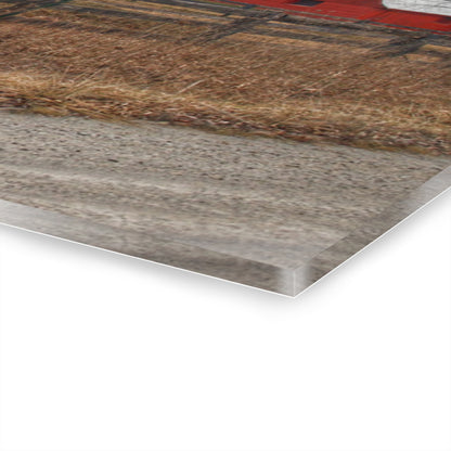 U R There Photography January Reds Rustic Farmhouse Acrylic Wall Print