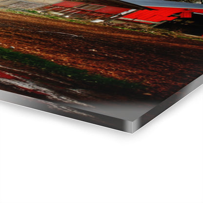 U R There Photography Murphy Lake Road Grey l Rustic Farmhouse Acrylic Wall Print