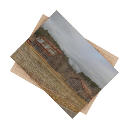 U R There Photography Barns of Arbela III Rustic Farmhouse Decorative Ceramic Tile