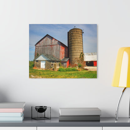 Barn Boutique Modern Farmhouse Acrylic Wall Print| Marlette Road Red III