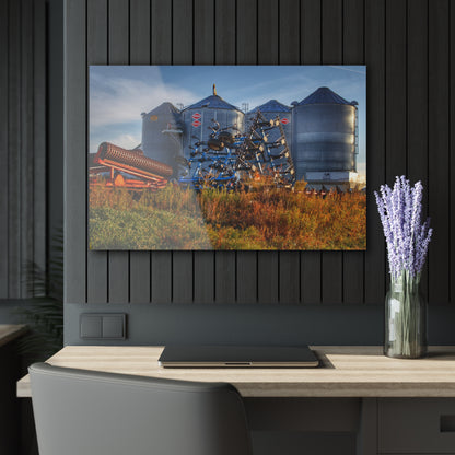 U R There Photography Peck Road Grain Silos Rustic Farmhouse Acrylic Wall Print