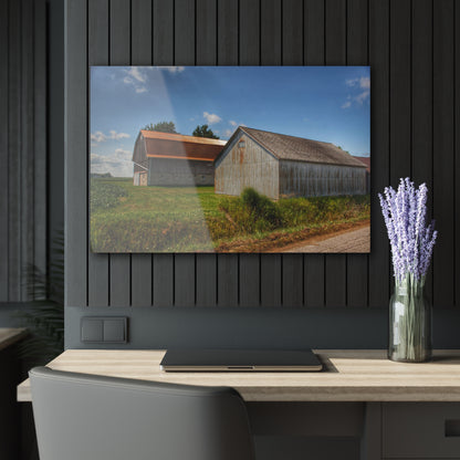 U R There Photography Copper Greys Rustic Farmhouse Acrylic Wall Print