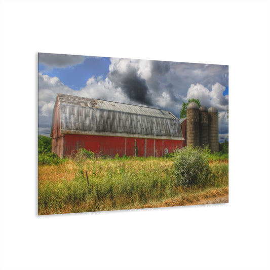 U R There Photography Shelby Red I Rustic Farmhouse Acrylic Wall Print