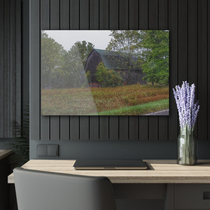 U R There Photography Metamora Road Grey Rustic Farmhouse Acrylic Wall Print