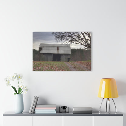 U R There Photography Grey Horse Barn Rustic Farmhouse Acrylic Wall Print