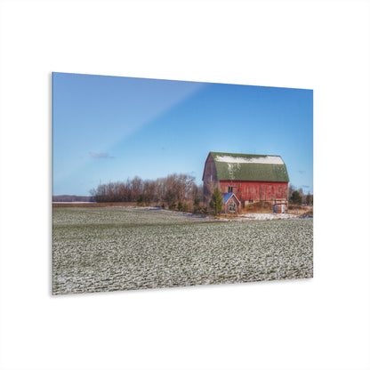 U R There Photography Early Spring Red II Rustic Farmhouse Acrylic Wall Print