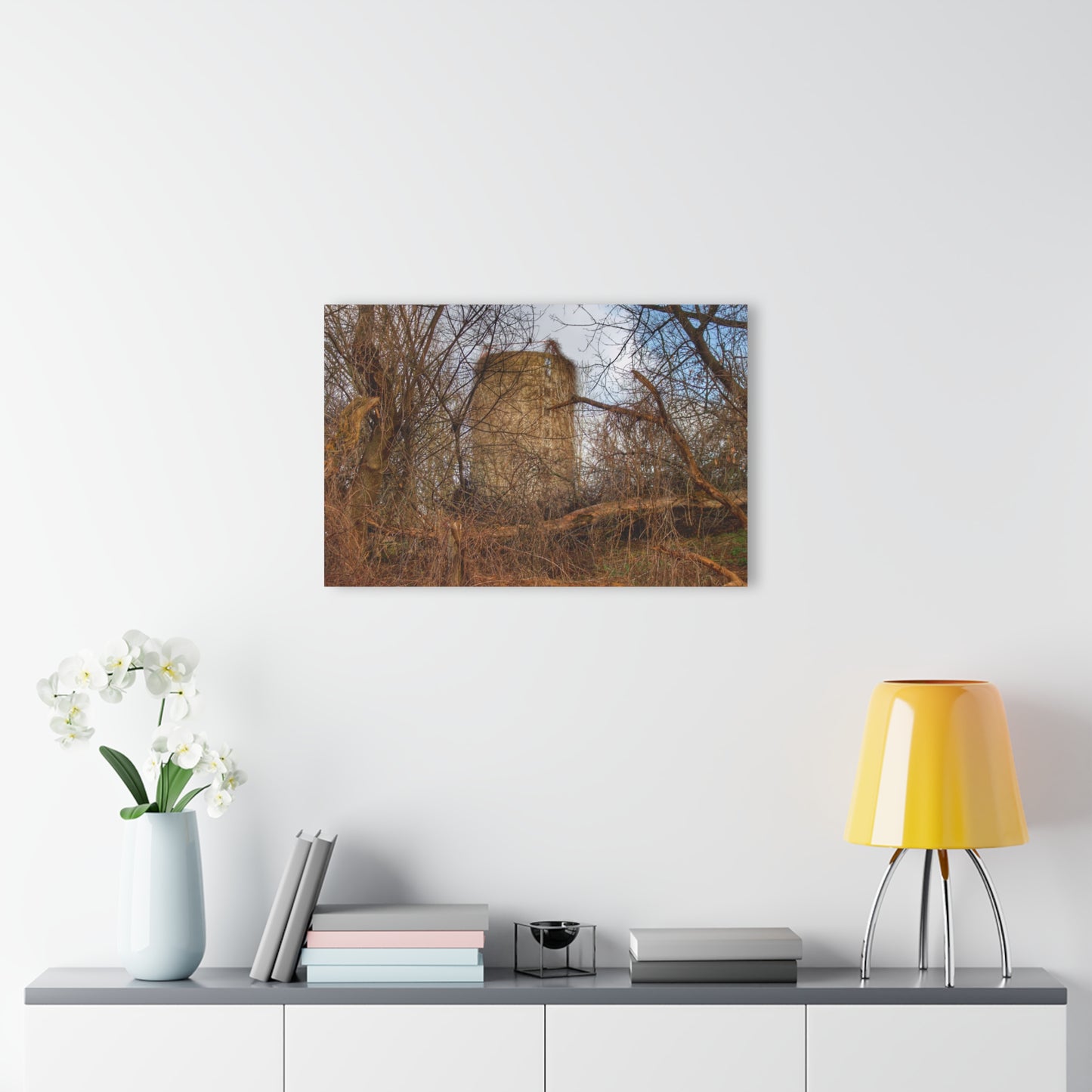 U R There Photography Hidden Silo of Fostoria Rustic Farmhouse Acrylic Wall Print