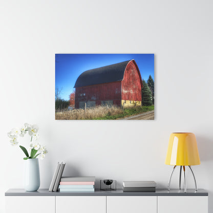 U R There Photography Big Roadside Red Rustic Farmhouse Acrylic Wall Print