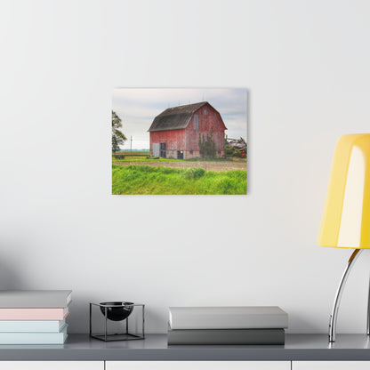 U R There Photography Unionville Elmwood Road Red II Rustic Farmhouse Acrylic Wall Print
