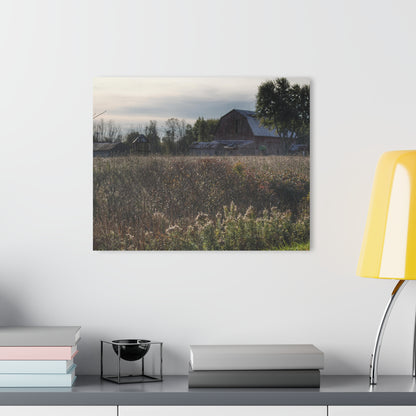 U R There Photography Brown City Road Red Rustic Farmhouse Acrylic Wall Print