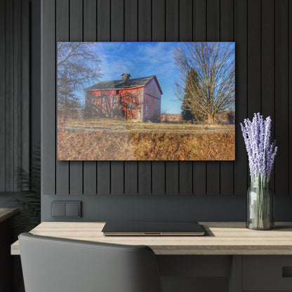 U R There Photography M-24 Barn at the Bend II Rustic Farmhouse Acrylic Wall Print