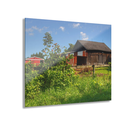 U R There Photography Beyond the Fence on Hunters Creek Rustic Farmhouse Acrylic Wall Print