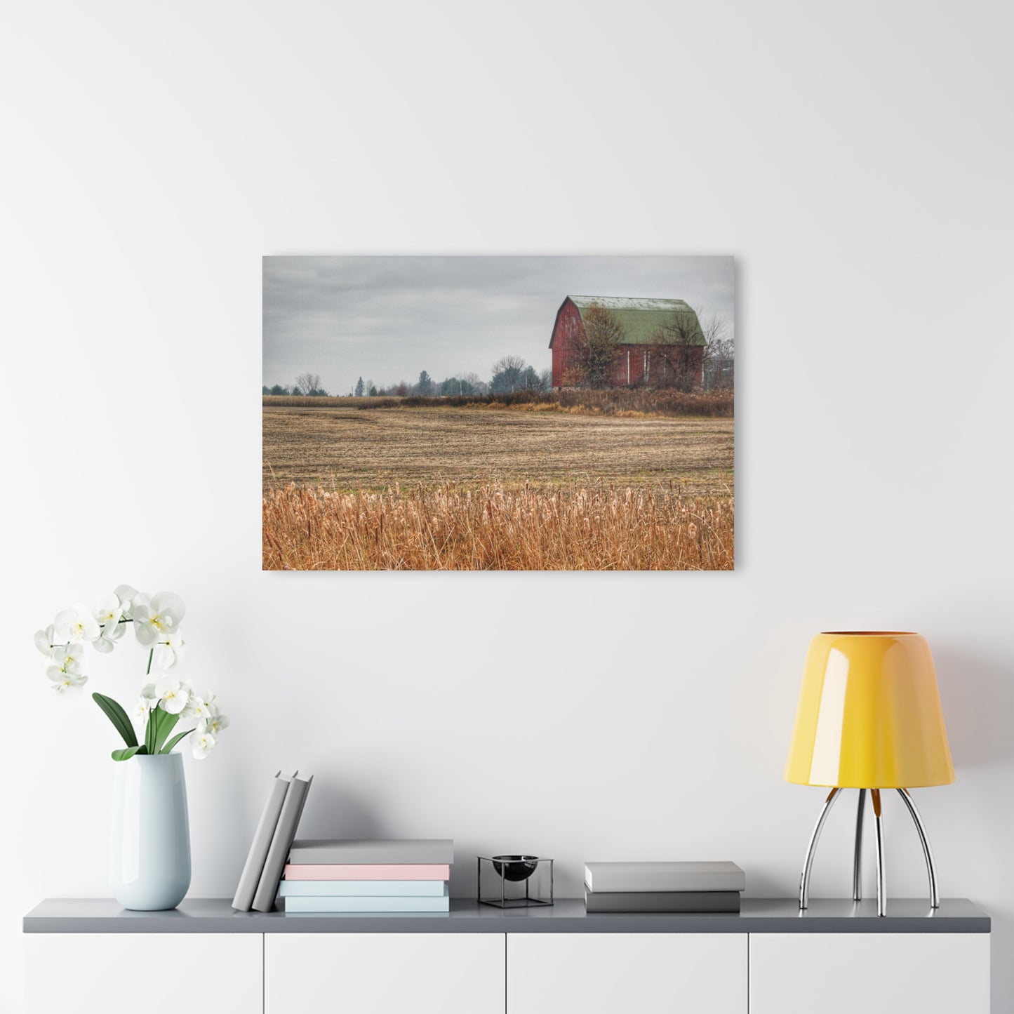 U R There Photography Bowers Road Red IV Rustic Farmhouse Acrylic Wall Print
