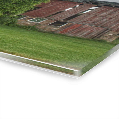 U R There Photography Imlay City Road Red I Rustic Farmhouse Acrylic Wall Print