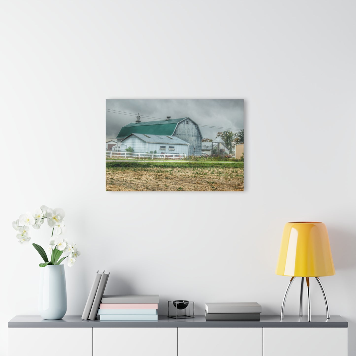 U R There Photography Richville Road Grey II Rustic Farmhouse Acrylic Wall Print