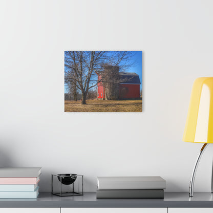 U R There Photography Leonard Road Red Rustic Farmhouse Acrylic Wall Print