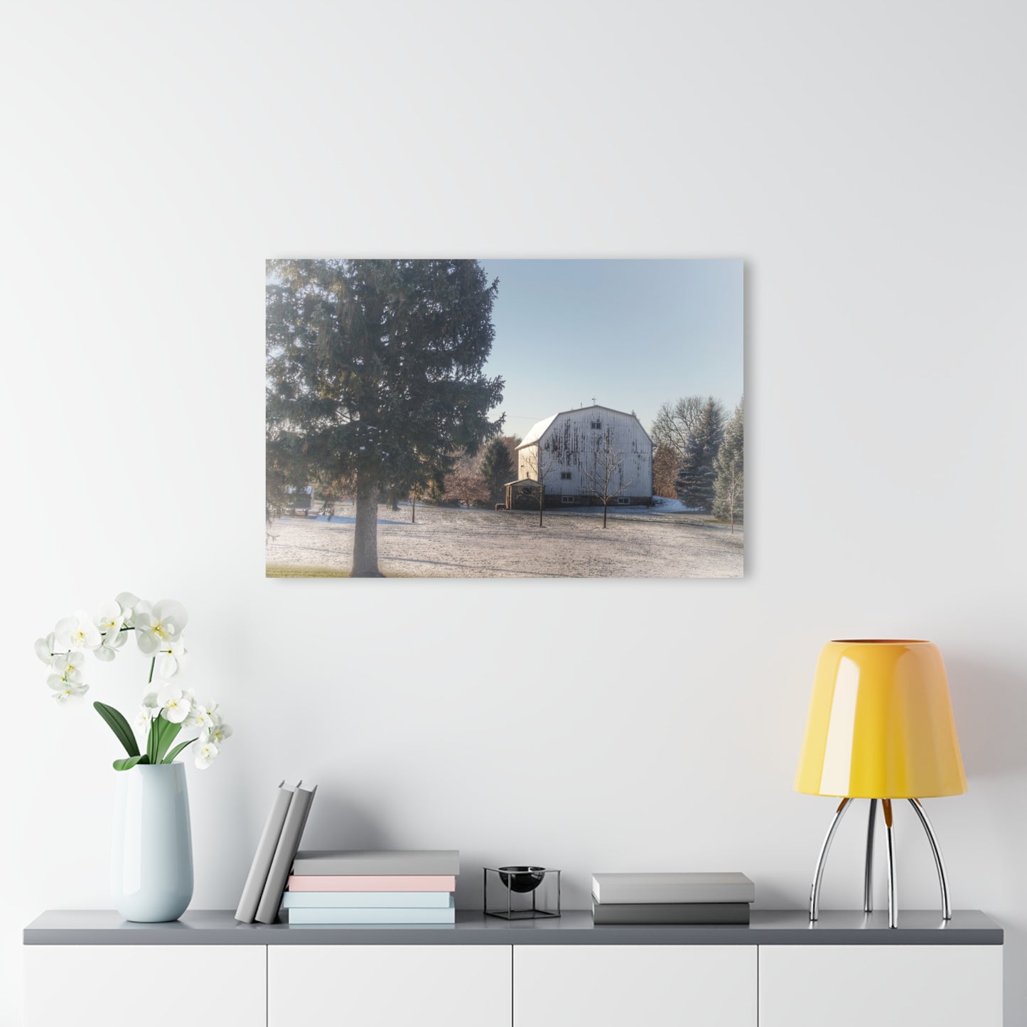 U R There Photography Washburn White Rustic Farmhouse Acrylic Wall Print