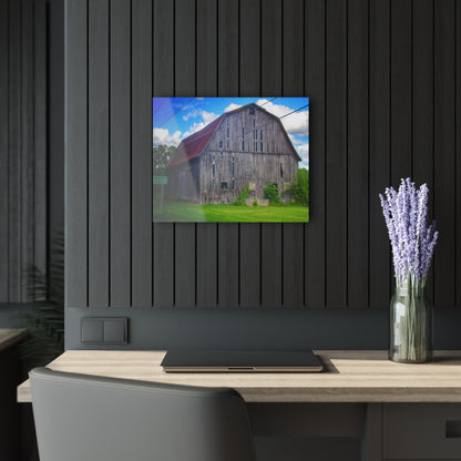 U R There Photography Schoenherr Road Grey II Rustic Farmhouse Acrylic Wall Print