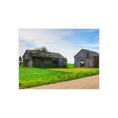 U R There Photography Caro Road Twin Greys I Rustic Farmhouse Decorative Ceramic Tile