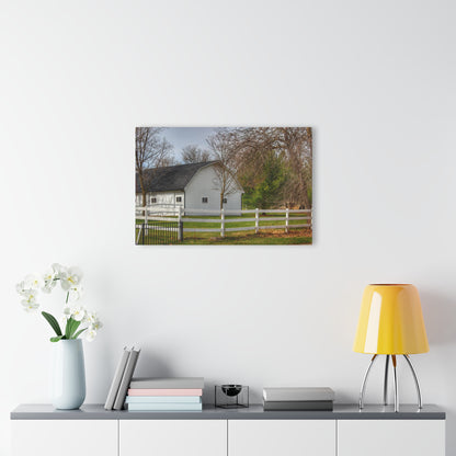 U R There Photography Collins Road White Rustic Farmhouse Acrylic Wall Print