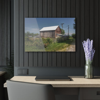 U R There Photography Castle Road Cow Barn I Rustic Farmhouse Acrylic Wall Print