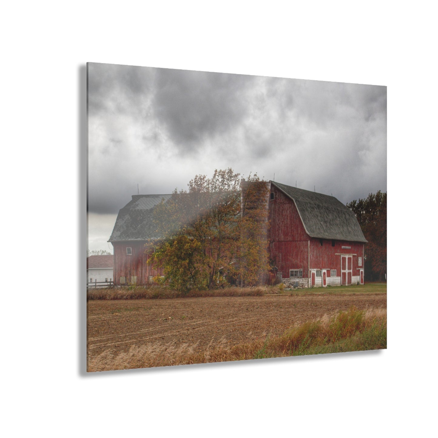 U R There Photography Hinson Road Reds II Rustic Farmhouse Acrylic Wall Print