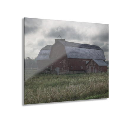 U R There Photography Glover Road Reds Rustic Farmhouse Acrylic Wall Print