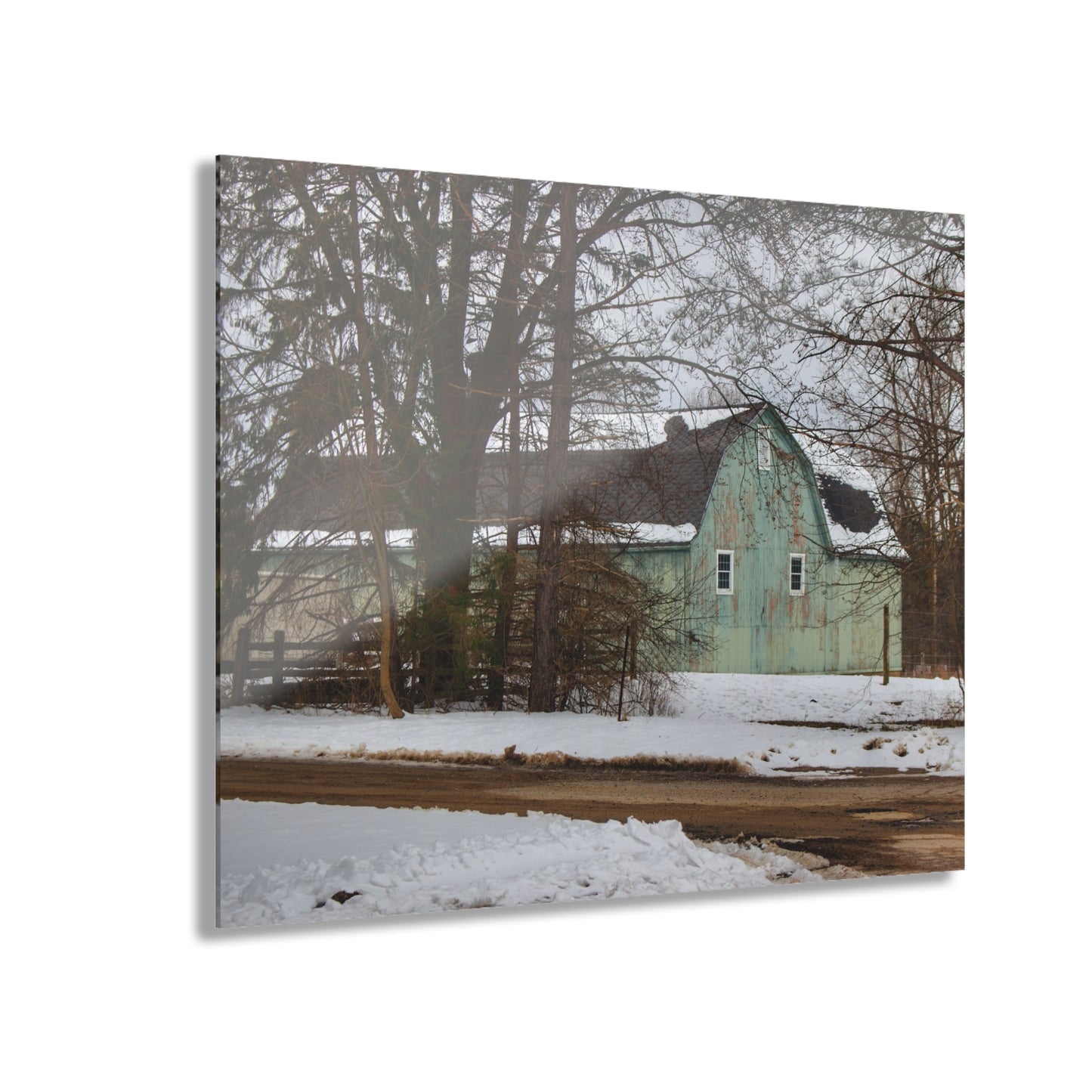 U R There Photography Hunters Creek Meadow Green Rustic Farmhouse Acrylic Wall Print