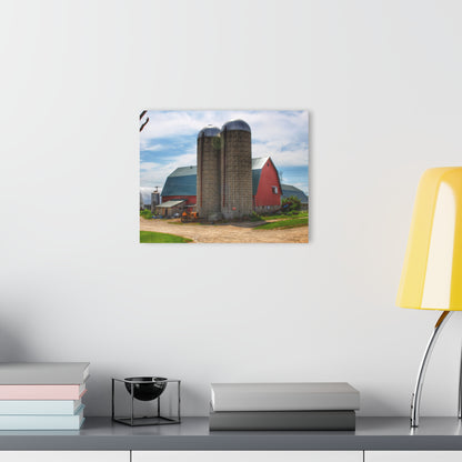 U R There Photography South Washburn Red Rustic Farmhouse Acrylic Wall Print