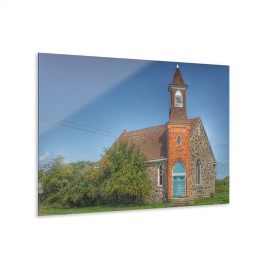 U R There Photography Mayville Church of the Past Rustic Farmhouse Acrylic Wall Print