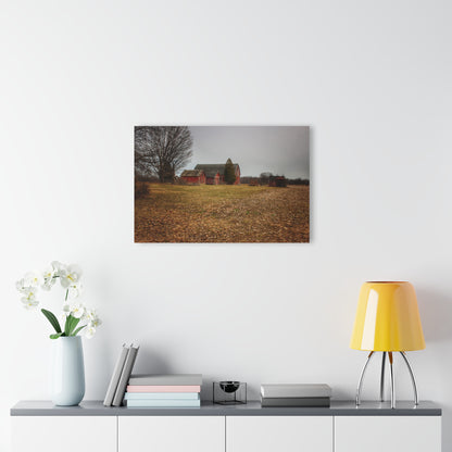 U R There Photography Wilder Road Reds in Spring Rustic Farmhouse Acrylic Wall Print