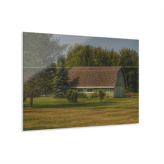 U R There Photography Crawford Road Green Rustic Farmhouse Acrylic Wall Print