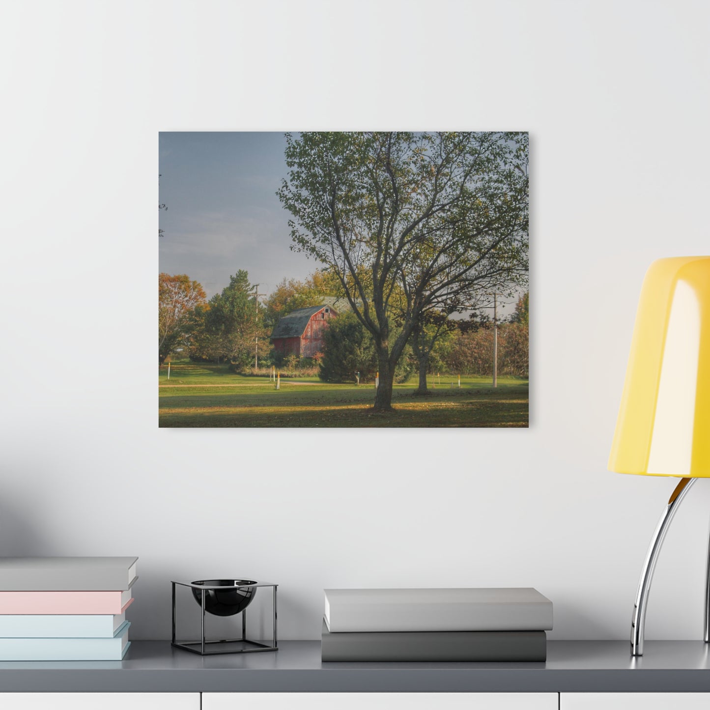 U R There Photography Belle River Red II Rustic Farmhouse Acrylic Wall Print