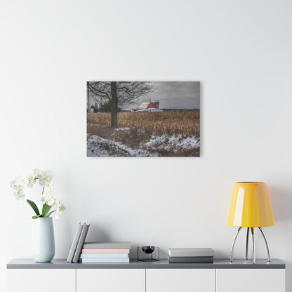 U R There Photography Edward Road Red Rustic Farmhouse Acrylic Wall Print