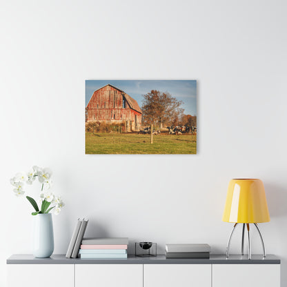 U R There Photography Marathon Road Red Rustic Farmhouse Acrylic Wall Print