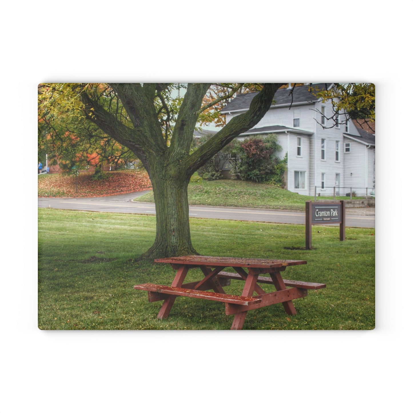U R There Photography Picnic in the Park Rustic Farmhouse Tempered-Glass Cutting Board