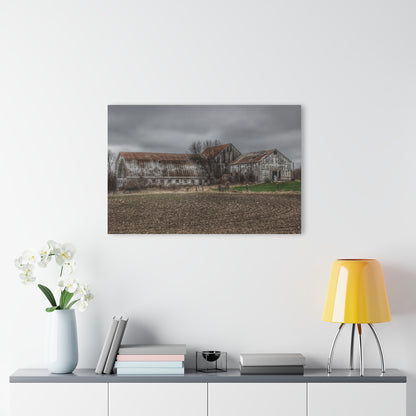 U R There Photography Rusted and Grey on Newark Road Rustic Farmhouse Acrylic Wall Print