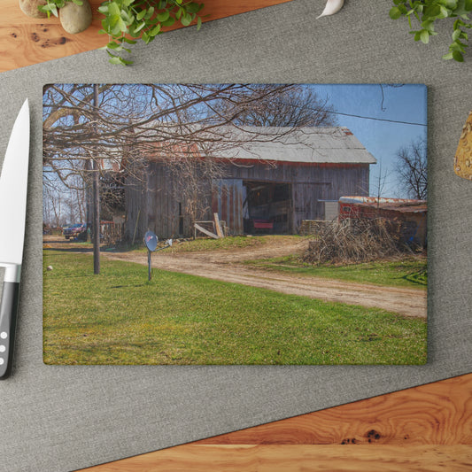 U R There Photography Lee Hill Greys Rustic Farmhouse Tempered-Glass Cutting Board