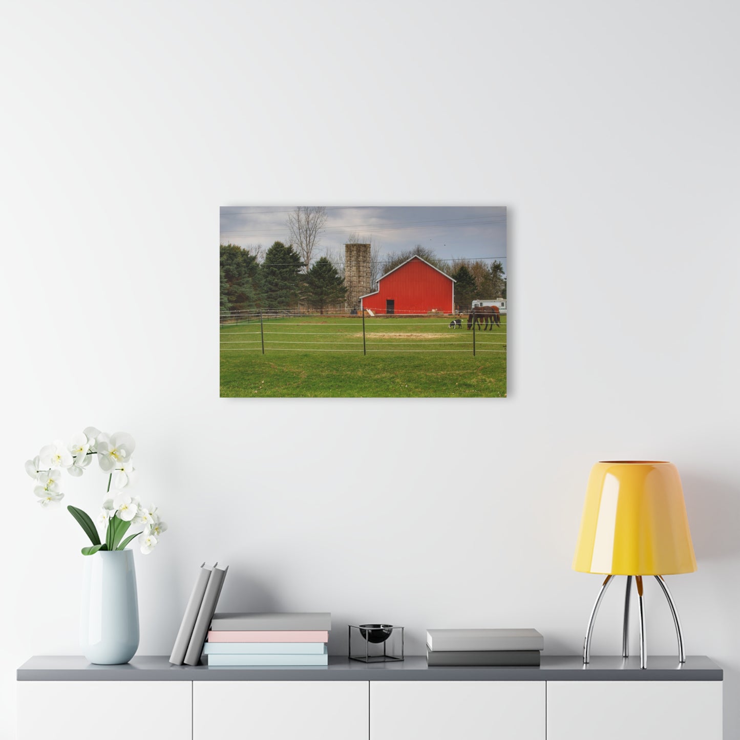 U R There Photography Fostoria Little Red Rustic Farmhouse Acrylic Wall Print