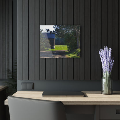 U R There Photography Hosner Road Hidden Grey Rustic Farmhouse Acrylic Wall Print