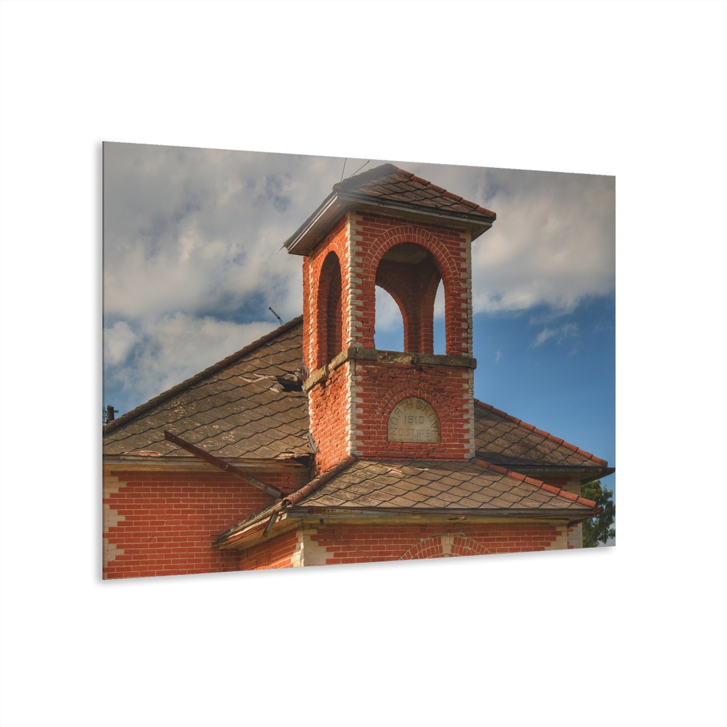 U R There Photography North Grove Road Schoolhouse II Rustic Farmhouse Acrylic Wall Print