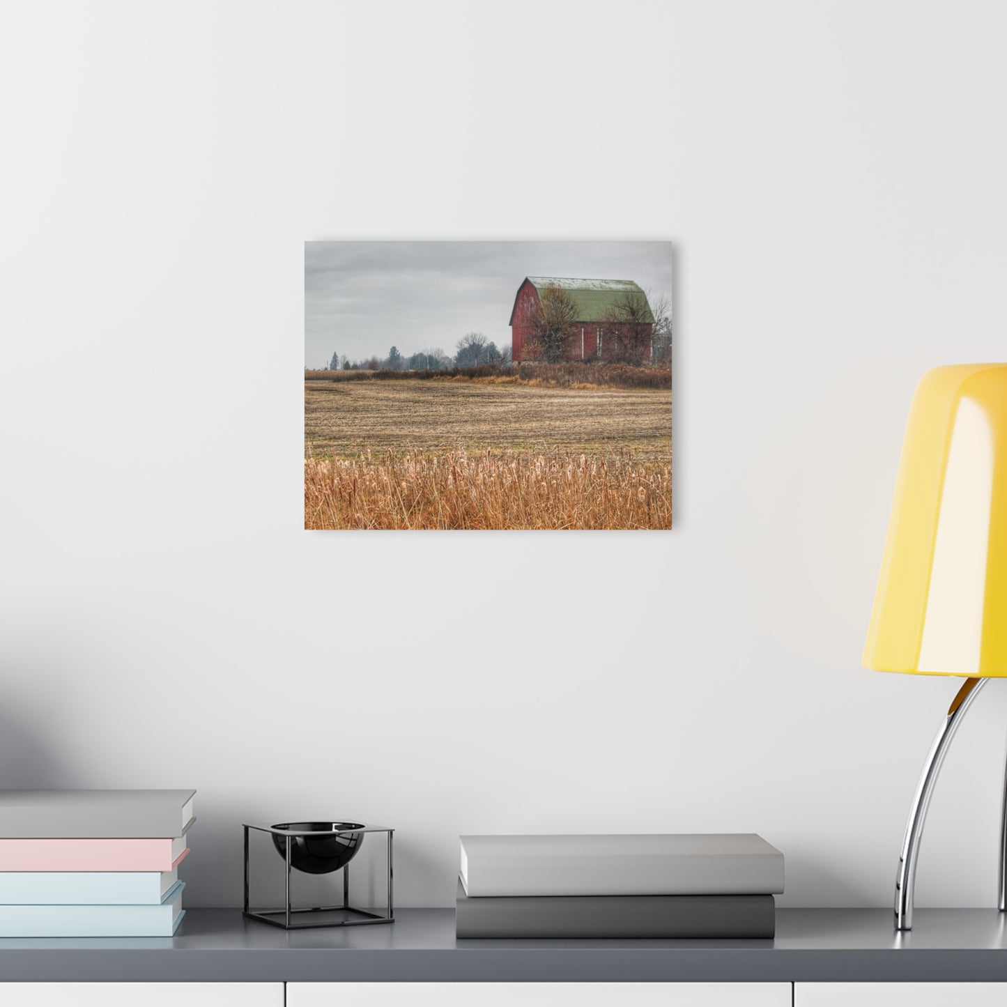 U R There Photography Bowers Road Red IV Rustic Farmhouse Acrylic Wall Print