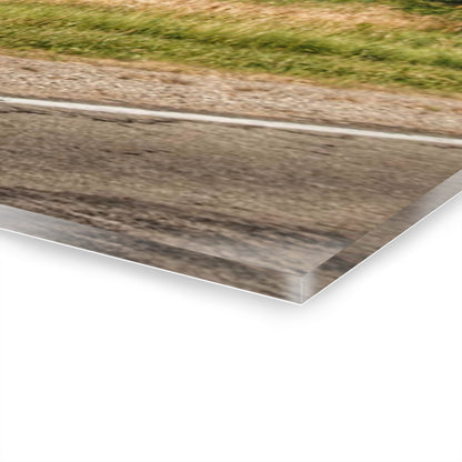 U R There Photography Dodge Road Old Red Rustic Farmhouse Acrylic Wall Print