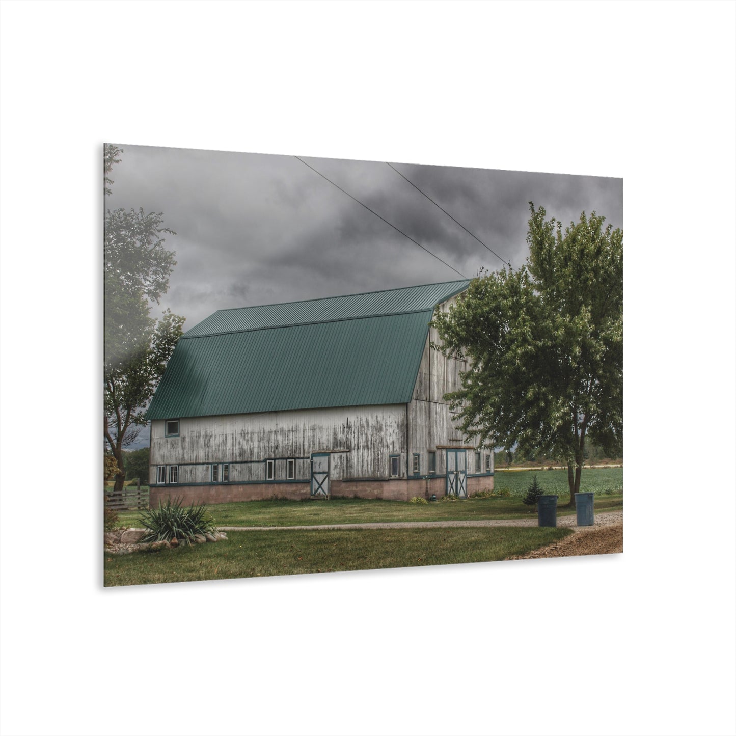 U R There Photography Bristol Road White II Rustic Farmhouse Acrylic Wall Print