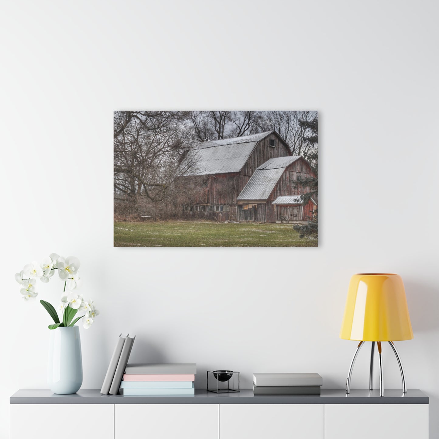 U R There Photography Hennessey Road Grey Rustic Farmhouse Acrylic Wall Print