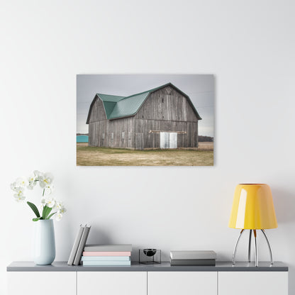 U R There Photography Loomis Road Grey Rustic Farmhouse Acrylic Wall Print