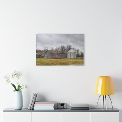 Barn Boutique Modern Farmhouse Acrylic Wall Print| Hough Road Green Quonset I