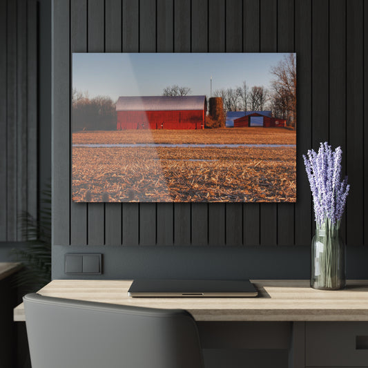 Barn Boutique Modern Farmhouse Acrylic Wall Print| Catlin Road Reds in the Morning