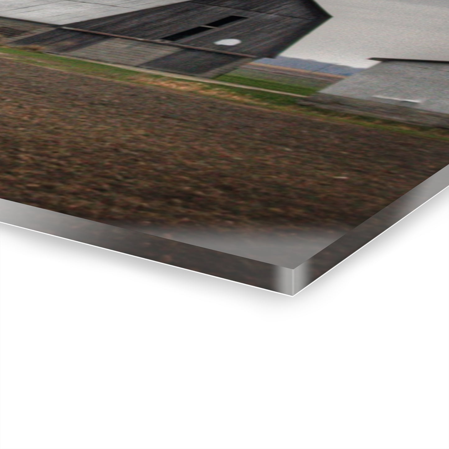 U R There Photography North Gates Road Old Grey II Rustic Farmhouse Acrylic Wall Print