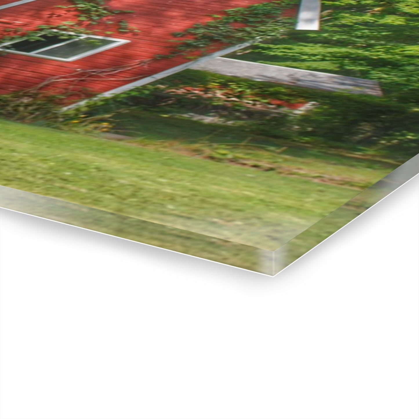 U R There Photography Henderson Red Rustic Farmhouse Acrylic Wall Print